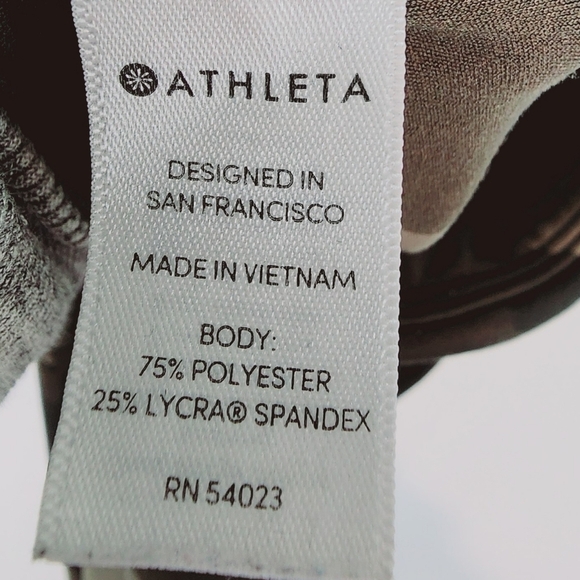 Athleta Run Free Camo 7/8 Tight Arbor Olive Leggings Zip Pocket Workout Gym sz S - Picture 9 of 14